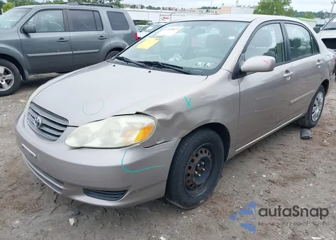 2003 Toyota Corolla Le z USA, uszkodzony, nr VIN 1NXBR32E83Z155591